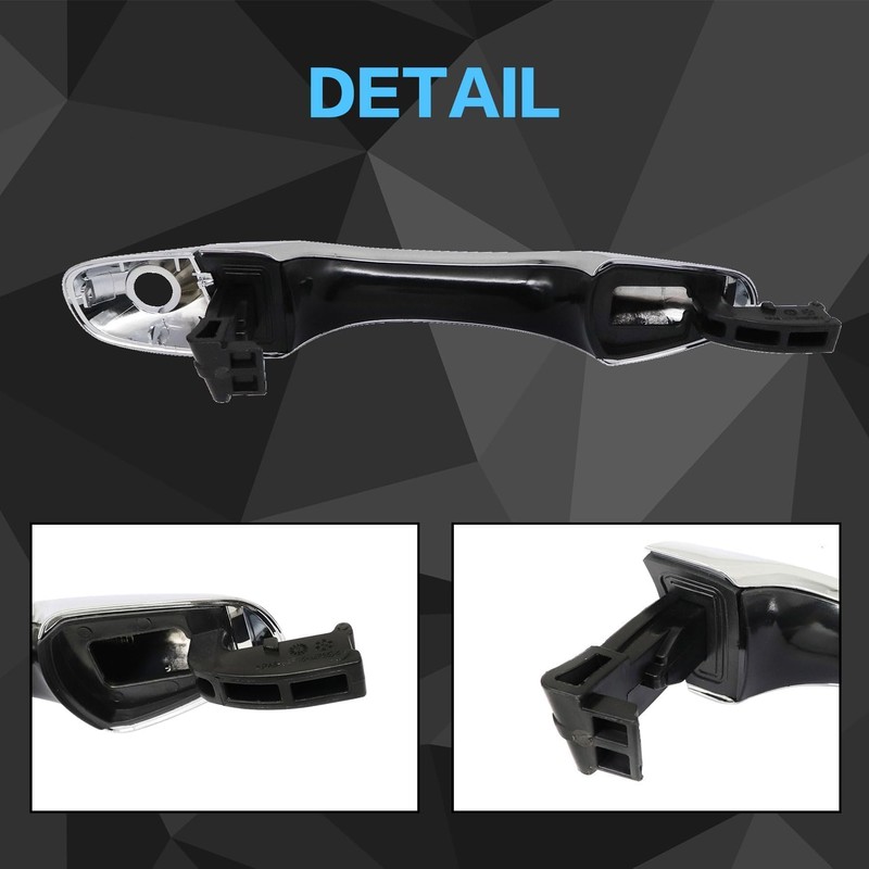 Priprilod Front Driver Side Chrome Outside Door Handle Compatible with