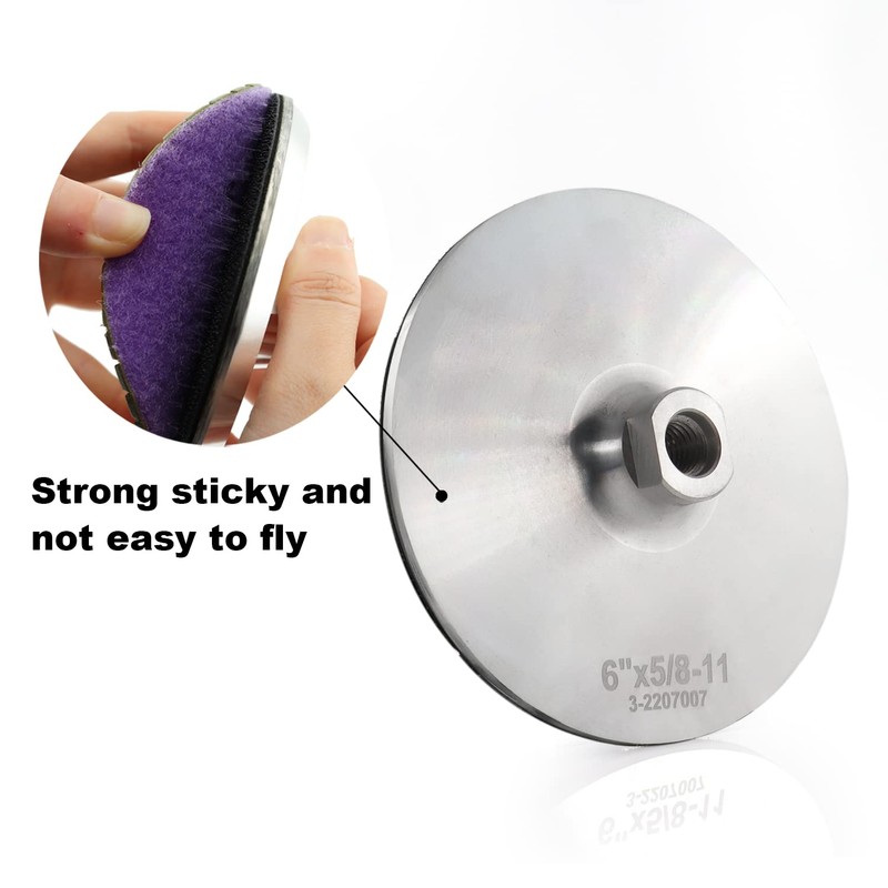 YDROWN Aluminium Backer Pad for Diamond Polishing Pad Holder Hook