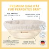 BREADLYST - Premium Proofing Basket Set with Linen Insert and
