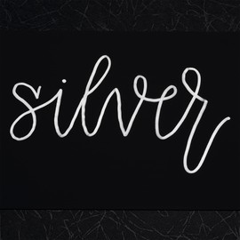 Artfinity Rich MetAllic Marker Ink - Professional MetAllic Marker Ink Bottles for Artists, Drawing, CAlligraphy, & More! - [Silver - 30mL Bottle]