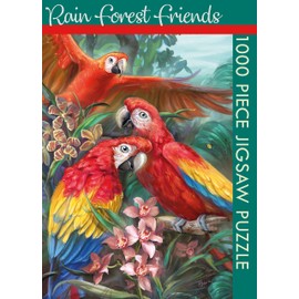 The Gifted Stationery Jigsaw Puzzle for Kids and Adults 1000 Piece, Rain Forest Friends