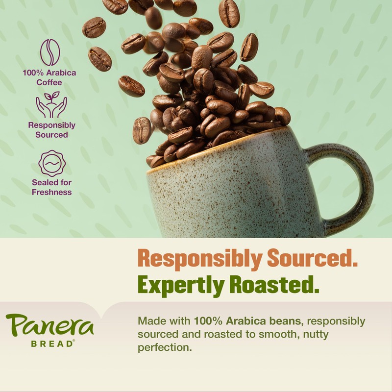 Panera Light Roast Ground Coffee, 100% Arabica, Sustainably Sourced –
