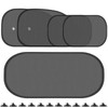 HXUING 5 Stck Sonnenblende Autofenster, Sonnenschutz Auto mit UV Schutz