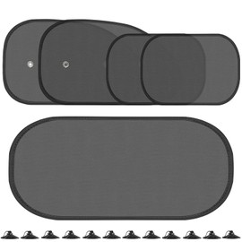 HXUING 5 Stck Sonnenblende Autofenster, Sonnenschutz Auto mit UV Schutz Universal Sonnenblende Auto Fenster Autoscheiben Sonnenschutz, fr Heckscheiben und Seitenscheibe