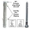 Inbrackets Value M8 x 80mm Masonry Brick Wall Fixing Screw