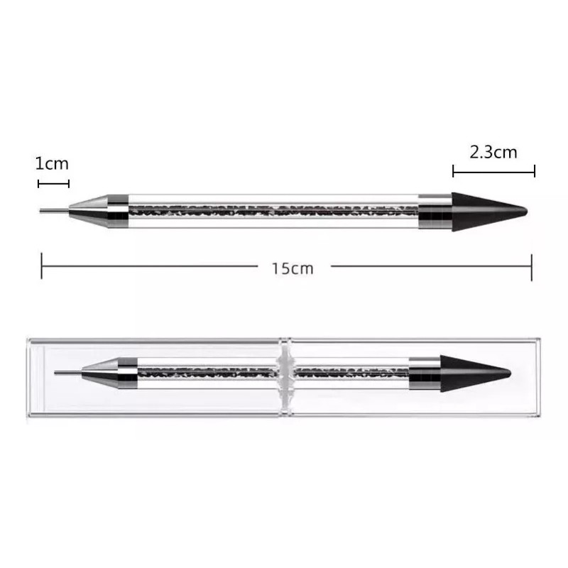 Souk Djerba 1pz Pincel Suave Doble Punta Katana Colocar Cristales