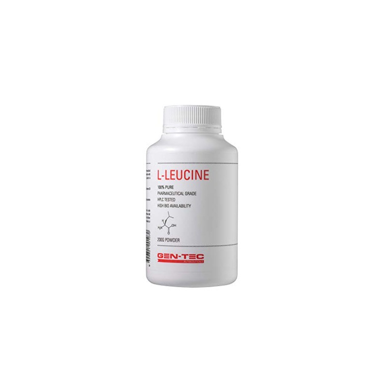 Gen-Tec Nutrition L-Leucine Powder, 200 Grams