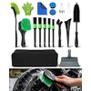 18 Pcs Motorcycle Cleaning Kit with Storage Bag, for Motorcycle