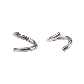 PandaHall 100Pcs Edelstahl Offene Sprungringe 6mm Runde 1mm Dickes Metall Runde Unsolded Ring Connectors für Chainmail Schmuck Herstellung