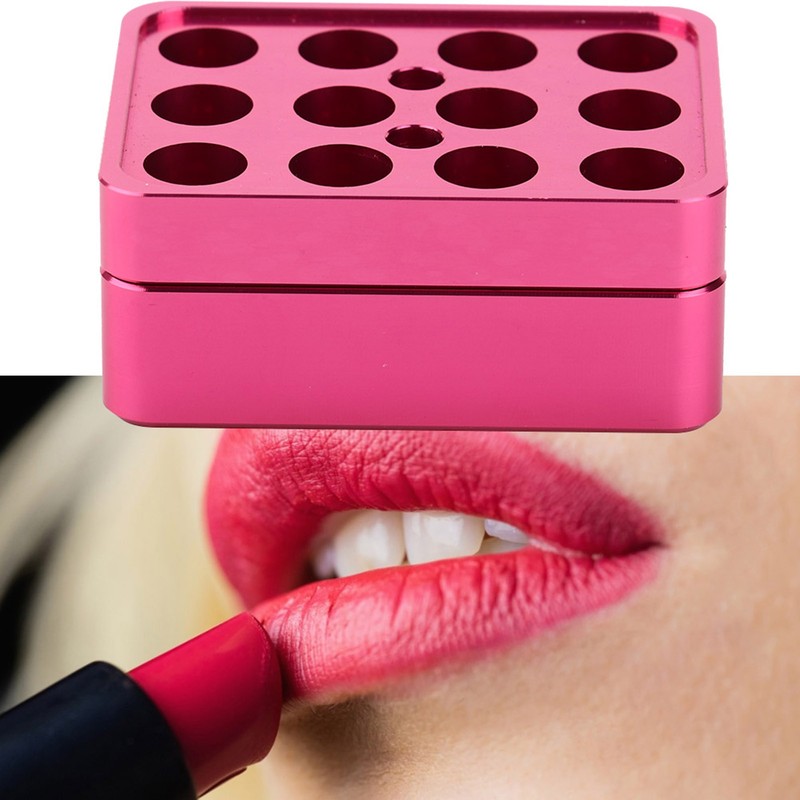 12 holes 9.3mm DIY AluminumLipstick Mold Lipstick Fill Mold Making
