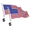 2 Pack Universal Boat Flag with Boat Flag Pole Kit,