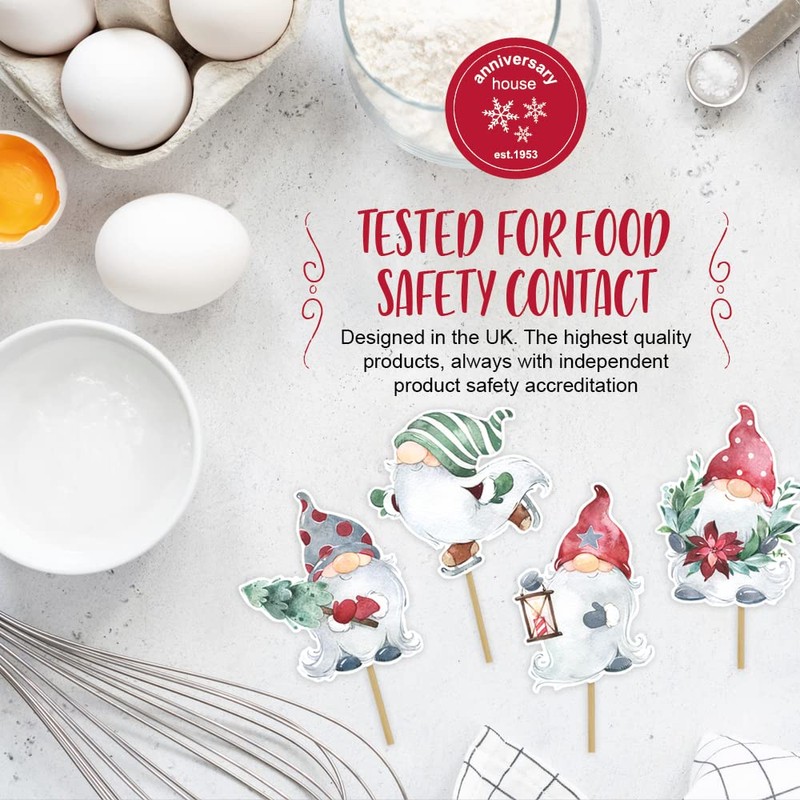 Christmas Gonk Cupcake Toppers