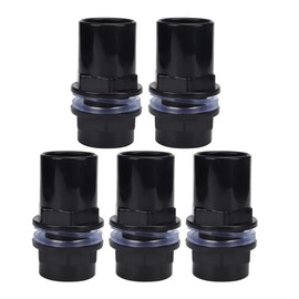 Unibell 1.5 inch bulkhead, 5Pcs/set PVC Aquarium Water Pipe Joint Straight Tube Connector Fish Tank Accessories(32mm)