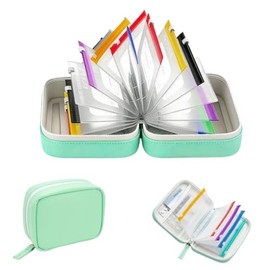 A8 Waterproof Pill Organizer Set, Pill Organiser with 14 Color-Pill Pouches