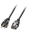 LINDY 30338 2 m US 3 Pin Plug to IEC