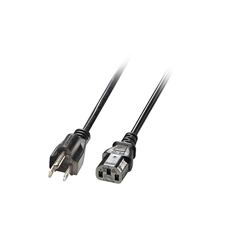 LINDY 30338 2 m US 3 Pin Plug to IEC