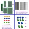 RUNCCI-YUN 48 Pieces PCB Board Kits Hole Grid Board Kit