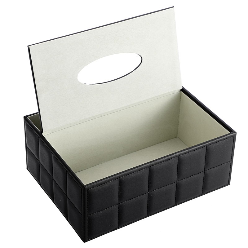 SUMTREE Tissue Box PU Leather Rectangle Tissue Box Tissue Dispenser