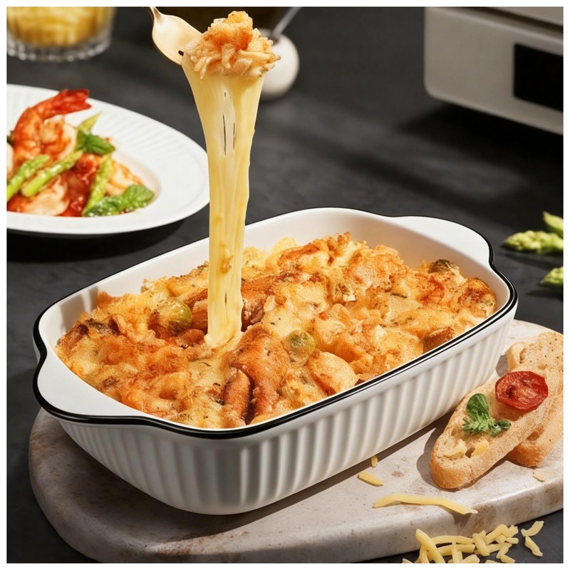 Vitrignis 34oz Small Ceramic Casserole Dishes Set Of 4-1000ml Small
