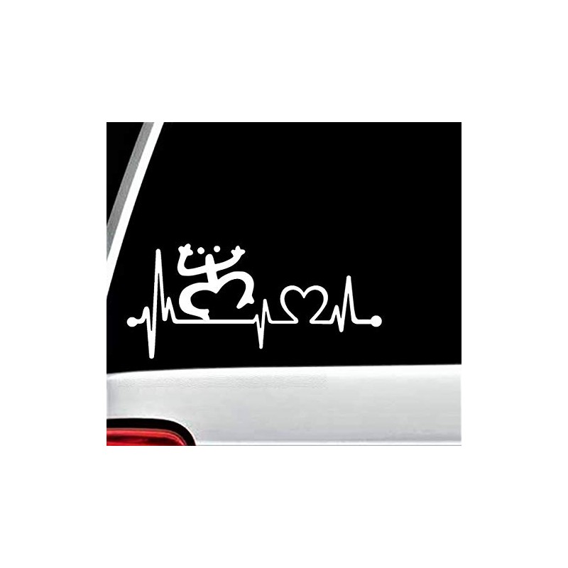 K1130 Coqui Frog Heartbeat Decal Sticker