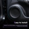 2 PCS 6 Inch Car Door Speaker Mounting Ring, ABS