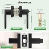 ANNFUZ Entry Door Handle with Lock and Keys,Front Door Exterior