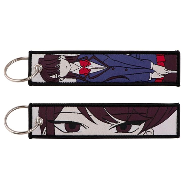 Pinstant Komi Can't Communicate Anime Manga Keychain Key Tag Chain