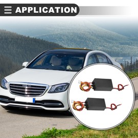 Motoforti Universal 3-Step Dynamic Sequential Module, LED Turn Signal Taillight Controller, ABS PC, Black, 2 Pcs