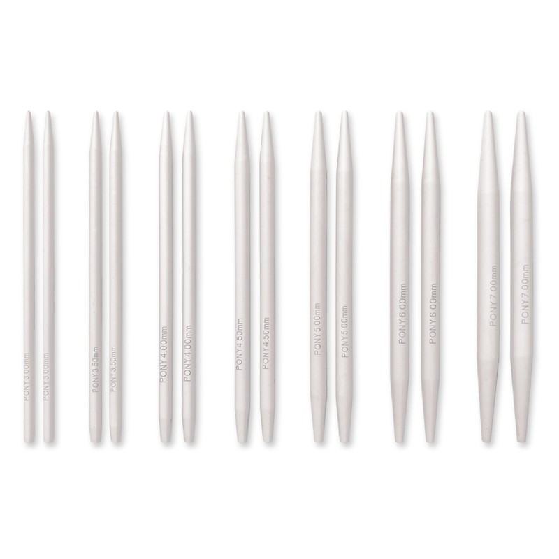 Pony Colour Interchangeable Knitting Pin Set - Set of 7,