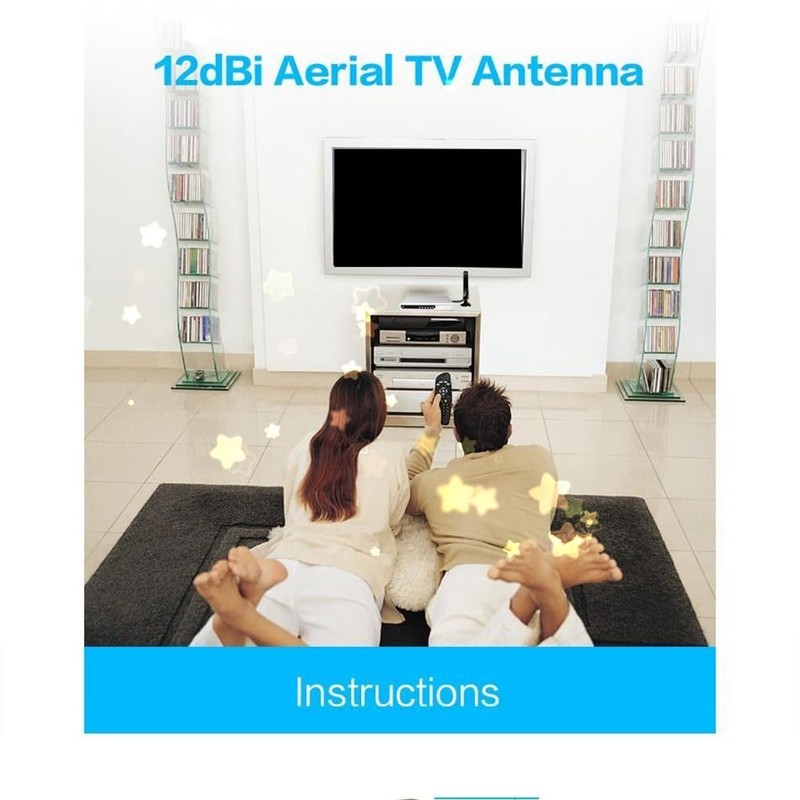 Peakloong 1080P Indoor Digital TV Antenna 1Pcs Booster Active Signal