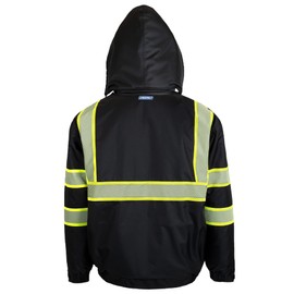 JORESTECH Safety Jacket with Heat-Transfer Reflective Tapes and Removable Hood
