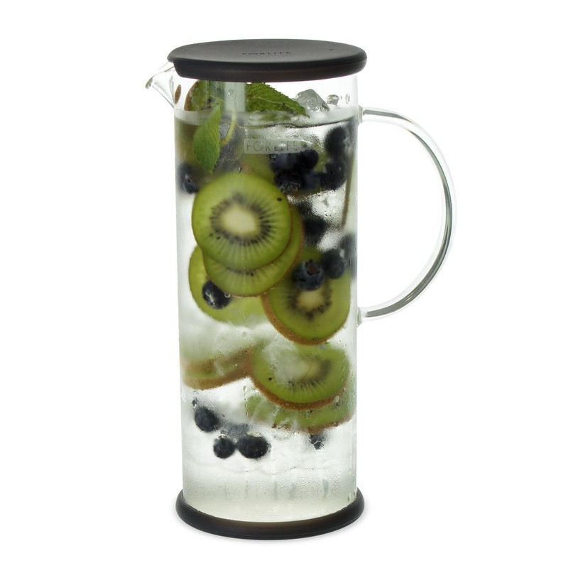 FORLIFE LUCENT Glass Iced Tea Jug with Capsule Infuser, 48-Ounce,
