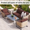 BIETYONE 8Pcs Stretch Patio Cushion Covers Outdoor Cushion Covers,Outdoor Couch
