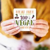Dorothy Spring Funny 100% Vegan Meet Free Wooden Gift Coaster