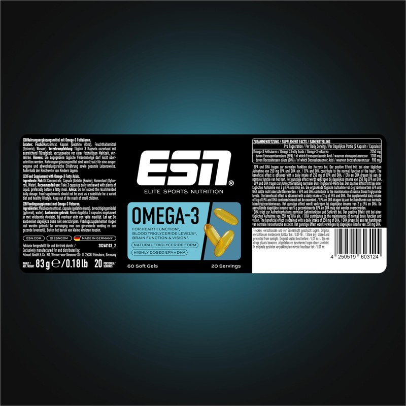 ESN Vitalstoff Basic Bundle, Pack of 2 Athlete Stack Men