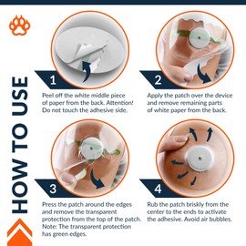 FixiС Paquete de 25 Freestyle Libre Parches Adhesivos de 3 1/2 Pulgadas - Bueno para Libre 1, 2 - Enlite - Guardian - Parches Adhesivos Impermeables - Cubiertas Adhesivas Libre - Pre-cortadas - El mejor arreglo para su sensor.