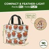 ECO CHIC Lightweight Foldable Insulated Lunch Bag Water Resistant Cooler
