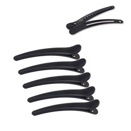Baluue 12pack Black Matte Smooth Surface Hairpin Edge Clip Clip Hair Barrettes Hair Clamps for Girls Women Headwear (12 Cm)
