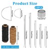 Giantree Leather Yarn Leather Needle, 2 Roll Wax Thread with