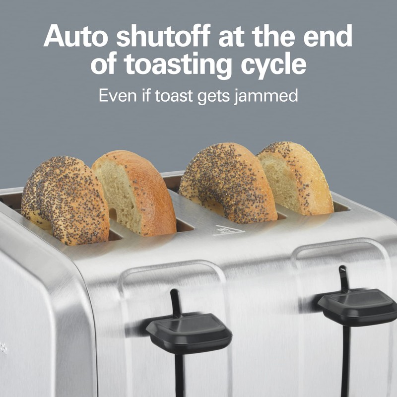 Hamilton Beach 4 Slice Toaster with Extra Wide Slots for