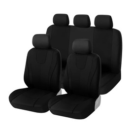 JNNJ Car Seat Covers, Complete Set, Classic Car Seat Covers, Seat Protector, Car Seat Cover, Universal Seat Cover, Protection for Cars, Vans (5-Seater)