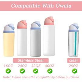 Replacement Cap for Owala Freesip, Owala Replacement Lid, One Button Water Bottle Top Lid Compatible Owala Cup 16oz 24oz 32oz 40oz, BPA-Free Replacement No Leakage Accessory for Owala Free Sip