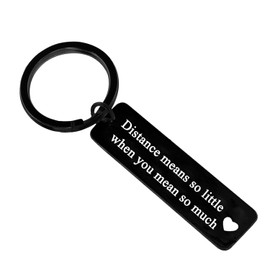 Nfyxcaz Couple Keychain Valentine's Day Gift Long Distance Relationship Gift Keyring Boyfriend Girlfriend Gift Going Away Gift for Husband Wife Anniversary Keychain Gift for His Her
