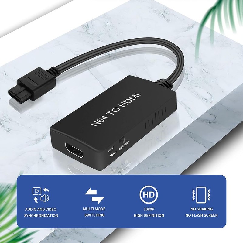 COMBLU N64 to HDMI Converter Adapter, HDMI Cable for N64,