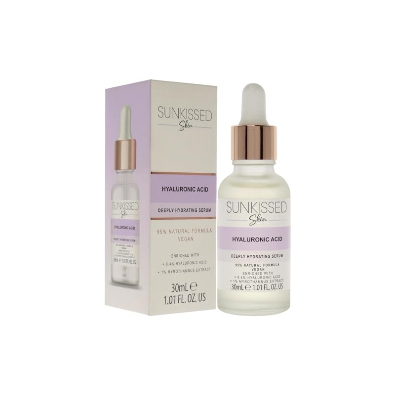 Hyaluronic Acid Serum by Sunkissed for Unisex - 1.01 oz