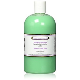 Simply Divine Botanicals Outer Body Experience Natural Foaming Cleanser for Body, Face and Hair, 16 oz (Grapefruit-Ylang Ylang)