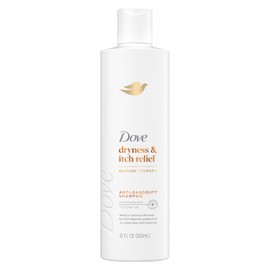 Dove Damage Therapy Derma Shampoo Dryness + Itch for Flaky Scalp with Pyrithione Zinc and Coconut Oil 12 Fl Oz