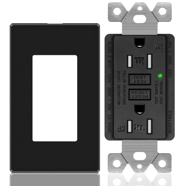 Dig GFCI GFI Outlet 15A Amp TR WR Ground Fault