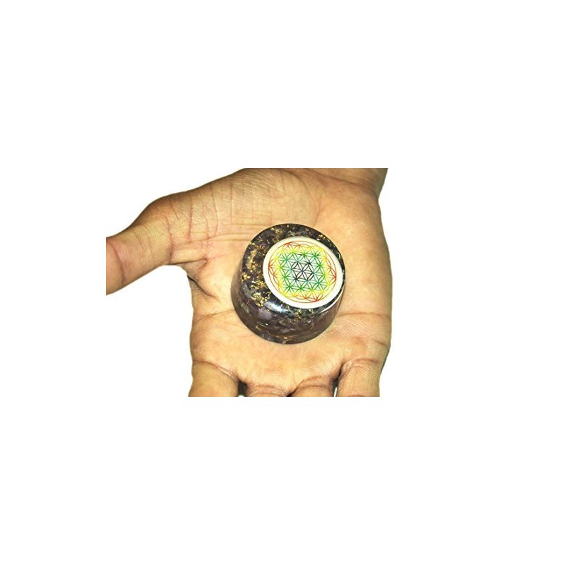Jet International Amethyst Flower of Life Orgone Tower Buster Piezo