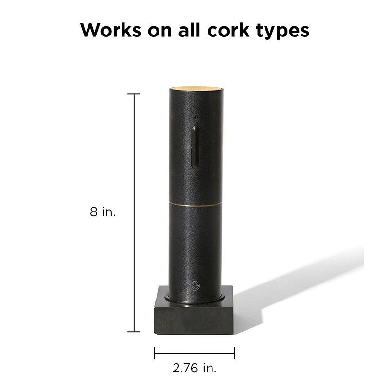 RBT Electric Corkscrew Wine Opener with Foil Cutter and Marble